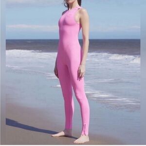 SKIMS Scuba Swim Sport Pink Full-Length Wet-Suit XS NWT